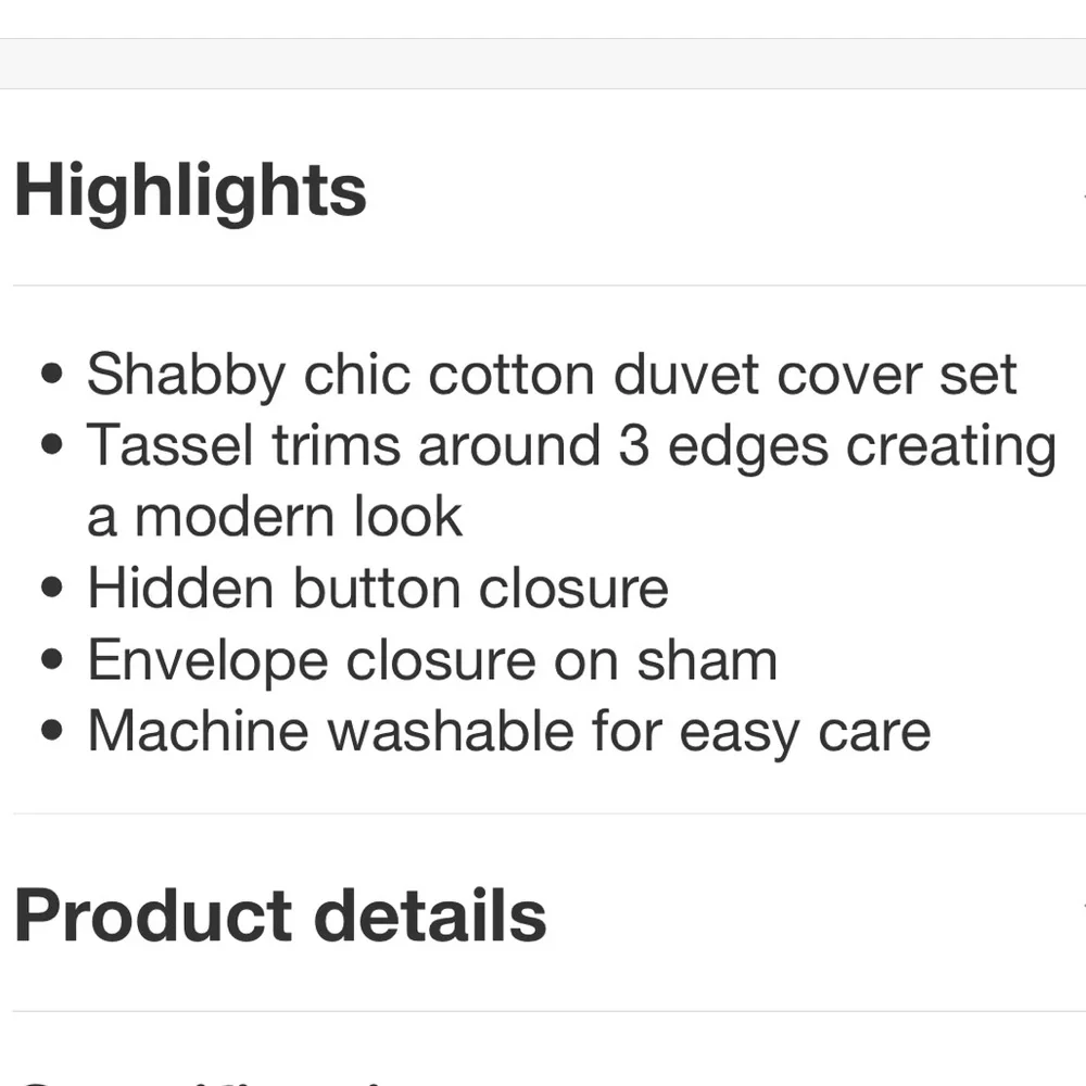 MADISON PARK NWT 3pc dual cotton duvet cover set -white -full/queen